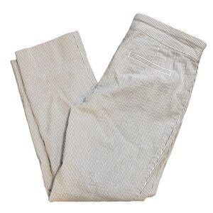 HILARY RADLEY STRETCH PINSTRIPED SUMMER PANTS SIZE MEDIUM